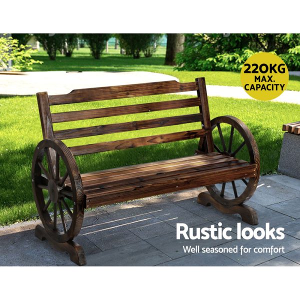 Wooden Garden Bench Seat Outdoor Furniture Wagon Chair Patio Lounge