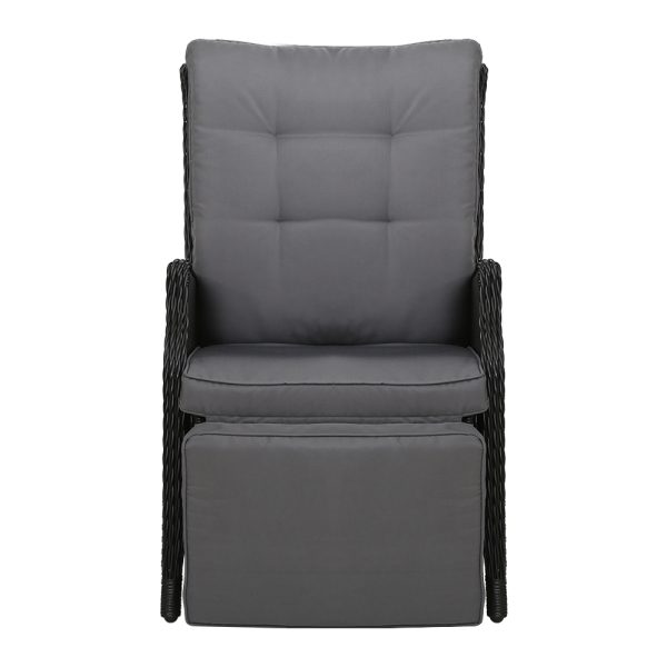 Recliner Chair Sun lounge Setting Outdoor Furniture Patio Wicker Sofa