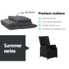 Recliner Chair Sun lounge Setting Outdoor Furniture Patio Wicker Sofa