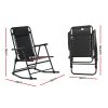 Outdoor Rocking Chair Folding Reclining Recliner Patio Furniture Garden