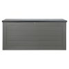 Outdoor Storage Box 680L Container Lockable Garden Bench Tool Shed Black