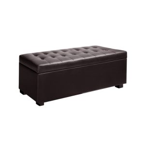 PU Leather Storage Ottoman