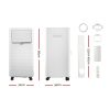 Portable Air Conditioner Cooling Mobile Fan Cooler Dehumidifier White – 2000 W