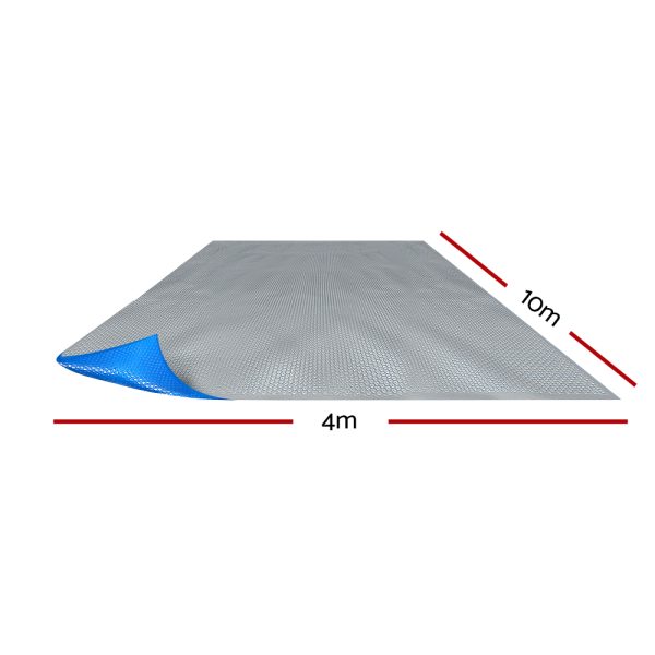 Solar Swimming Pool Cover – 10×4 m, Blue and Grey