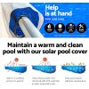 Aquabuddy Pool Cover 500 Micron 10.5×4.2m Swimming Pool Solar Blanket 5.5m Roller