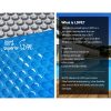 Aquabuddy Pool Cover 500 Micron 11×4.8m Swimming Pool Solar Blanket 5.5m Roller Blue