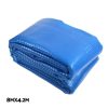 Aquabuddy Pool Cover 8×4.2m 400 Micron Blue Swimming Pool Solar Blanket 5.5m Roller