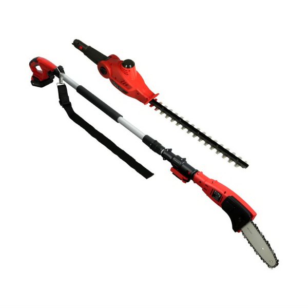 Cordless Pole Chainsaw Electric Saw 20V Lithium-Ion Tool Battery Pruner – With Branch Trimmer