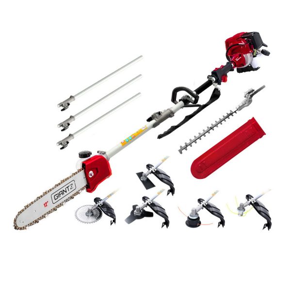 4-STROKE Pole Chainsaw Brush Cutter Hedge Trimmer Saw Multi Tool