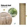 Cat Tree 138cm Tower Scratching Post Scratcher Wood Bed Condo House Rattan Ladder