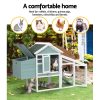 Chicken Coop Rabbit Hutch 150cm x 60cm x 93cm Large House Run Cage Wooden Outdoor Bunny