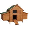 Chicken Coop Rabbit Hutch 150cm x 68cm x 96cm Large House Run Cage Wooden Outdoor Pet Enclosure