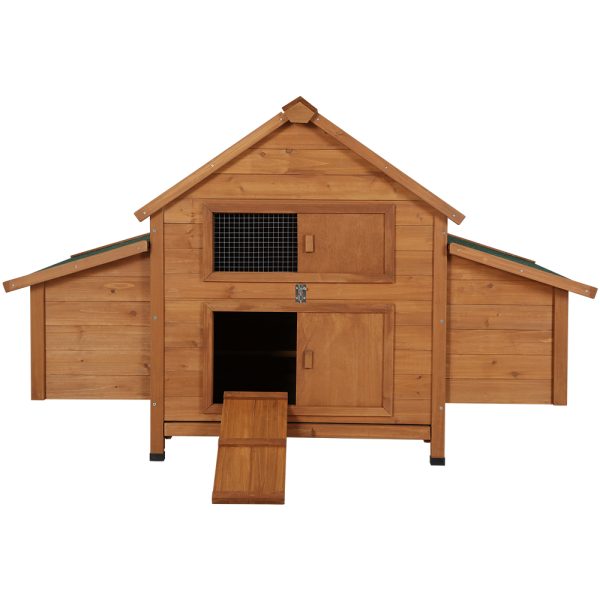 Chicken Coop Rabbit Hutch 150cm x 68cm x 96cm Large House Run Cage Wooden Outdoor Pet Enclosure