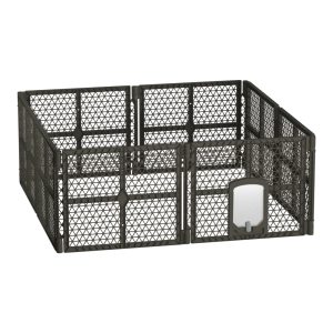 Pet Dog Playpen Enclosure Fence Puppy Cage Plastic Play Pen Fold – 8 Panel