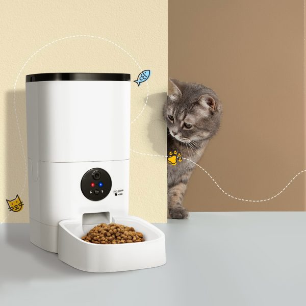 Automatic Pet Feeder 6L Wifi Camera Dog Cat Smart Food Dispenser Timer