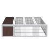 Rabbit Hutch 124cm x 90cm x 35cm Chicken Coop Large Outdoor Wooden Run Cage House