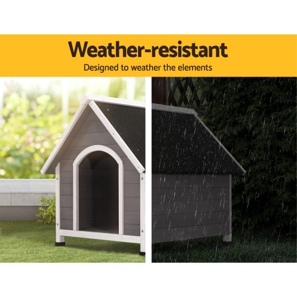 Dog Kennel Outdoor Wooden Indoor Puppy Pet House Weatherproof – 78x89x81 cm