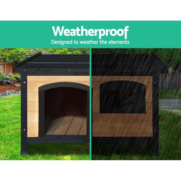 Dog Pet Kennel Dog House Large Wooden – 96x69x66 cm