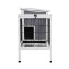 Rabbit Hutch 97cm x 49cm x 86cm Chicken Coop Large Run Wooden Outdoor Cage House