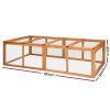 Chicken Coop Rabbit Hutch 180cm Extra Large Wooden Chicken House Run XL Hen Cage