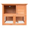 Chicken Coop 88cm x 40cm x 76cm Rabbit Hutch Large House Run Wooden Cage Outdoor