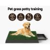 Pet Training Pad Dog Potty Toilet Large Loo Portable With Tray Grass Mat