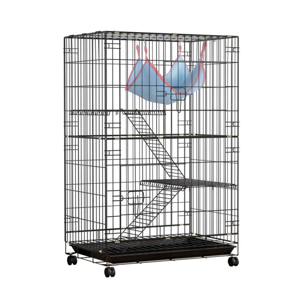 Rabbit Cage 100cm Hutch 3 Level Indoor Guinea Pig Ferret