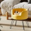 Pet Bed Dog Sofa Lounge Cat Calming Raised Couch Yellow