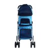 i.Pet Pet Stroller Dog Pram Large Cat Carrier Travel Foldable 4 Wheels Double