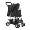 4 Wheel Pet Stroller – Black