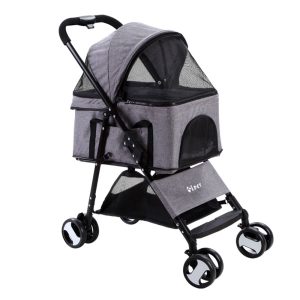 Pet Stroller Dog Carrier Foldable Pram 3 IN 1 Middle Size