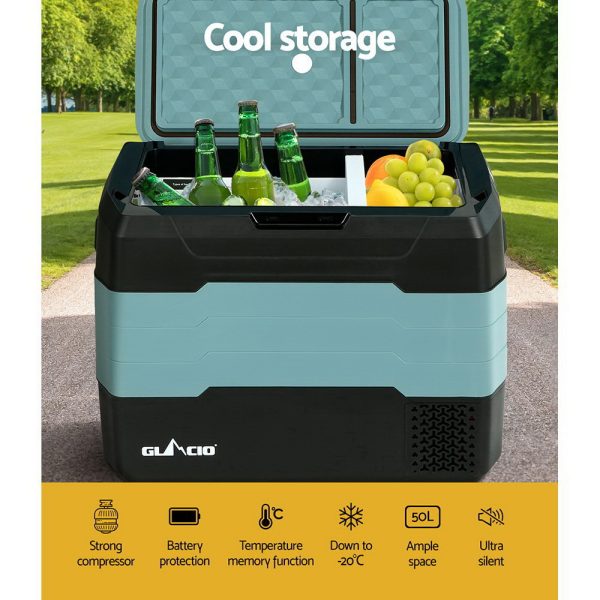 Portable Fridge Freezer Fridges Cooler Camping 12V/24V/240V Caravan – 50 L