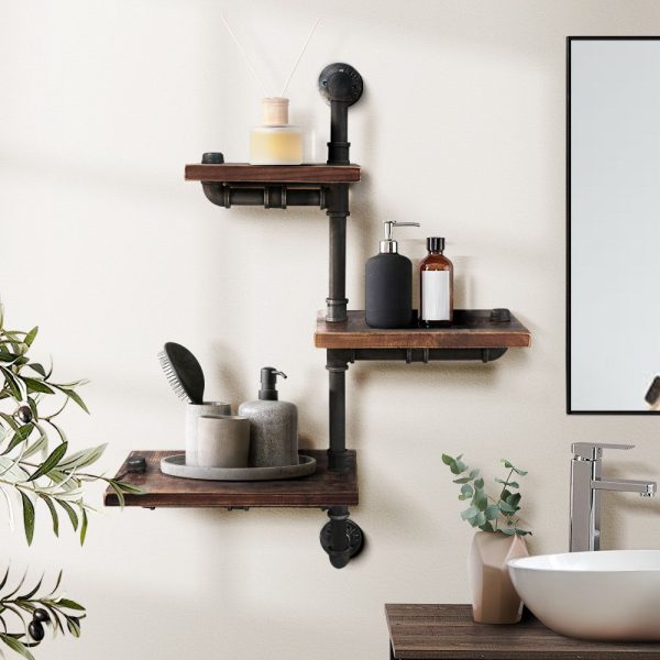 Floating DIY Pipe Shelf 3 Tiers – IVAN