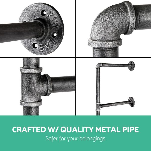 Floating DIY Pipe Shelf Metal Brackets Set of 2