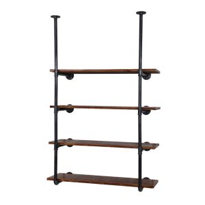 Bookshelf DIY Pipe Shelf 4 Tiers - INGE