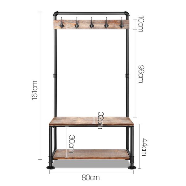 Clothes Rack Coat Stand 161x80cm Hanger Closet