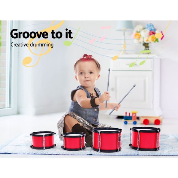 Kids 7 Drum Set Junior Drums Kit Musical Play Toys Childrens Mini Big Band