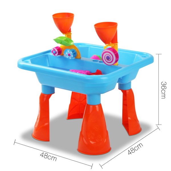 Kids Sandpit Pretend Play Sets Beach Toys Outdoor Sand Water Table Set