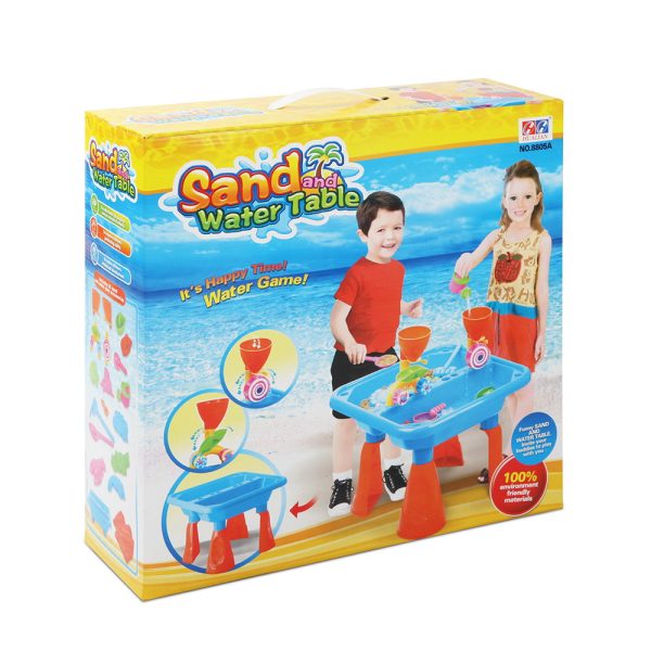 Kids Sandpit Pretend Play Sets Beach Toys Outdoor Sand Water Table Set