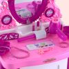 Kids Pretend Makeup Play Set Dressing Table Chair Girls Toys Children