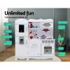 Kids Kitchen Play Set Wooden Pretend Toys Cooking Children Food White