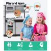 Kids Kitchen Play Set Wooden Pretend Toys Cooking Children Stove Fridge