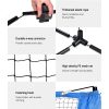 Portable Sports Net Stand Badminton Volleyball Tennis Soccer Blue – 401x103x162 cm