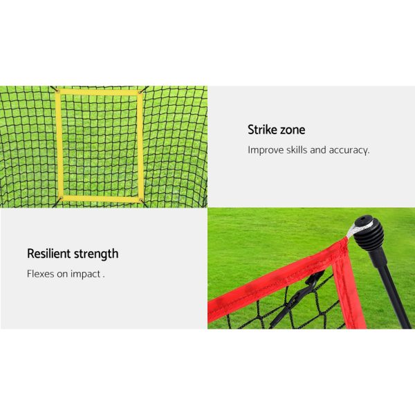 Portable Baseball Training Net Stand Softball Practice Sports Tennis