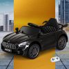 Kids Electric Ride On Car Mercedes-Benz AMG GTR Licensed Toy Cars Remote Black