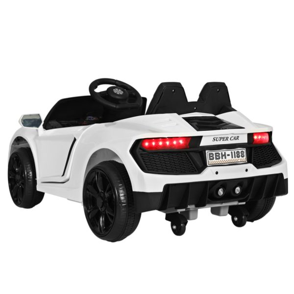 Kids Ride On Car Outdoor Electric Toys Battery Remote Control MP3 12V – White