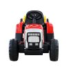 Ride On Car Tractor Trailer Toy Kids Electric Cars 12V Battery – Red