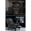 Recliner Chair Adjustable Sofa Lounge Soft Suede Armchair Couch Charcoal