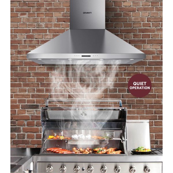 Commercial BBQ Rangehood – Silver – 120 cm