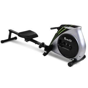 4 Level Rowing Exercise Machine – Silver and Black